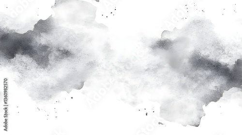 Black and grey abstract watercolor background.