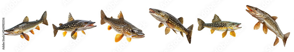 Various Freshwater Fish Species Swimming in Clear Water Environment, PNG bundle collection, Isolated on Transparent Background Various Freshwater Fish Species Swimming in Clear Water Environment, PNG bundle collection, Isolated on Transparent Background