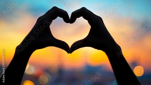 Hands Create Heart for International Friendship Day Generative AI