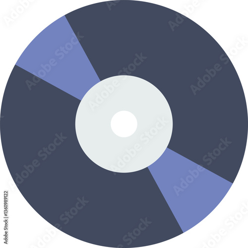 compact disc Illustration on a white background.