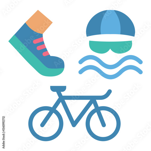 Triathlon Training Icon