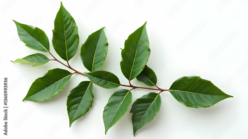 Fototapeta premium Elegant Composition of Premium Culinary Bay Leaves 