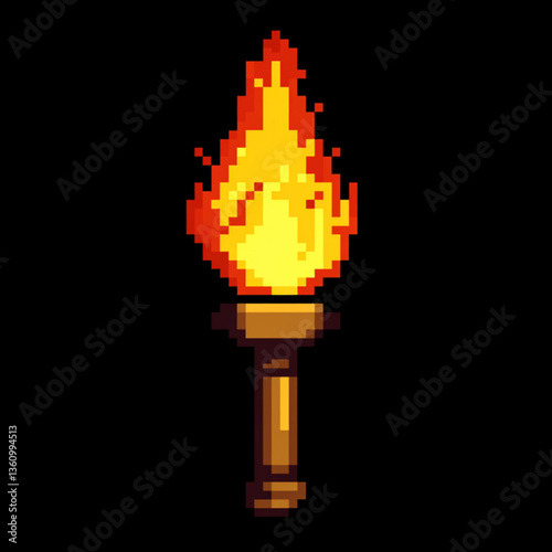 torch pixel art
