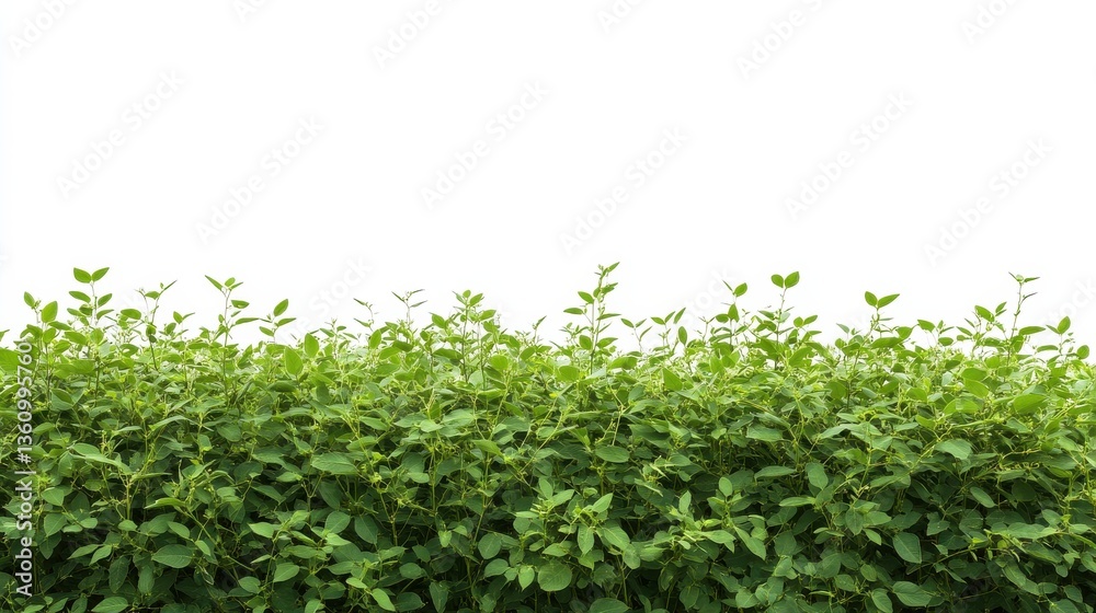 Lush Green Leaves with White Background for Nature Designs and Projects Lush Green Leaves with White Background for Nature Designs and Projects
