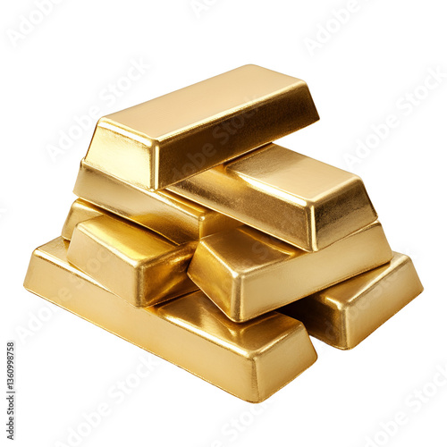 Gold bars stacked wealth luxury precious metal