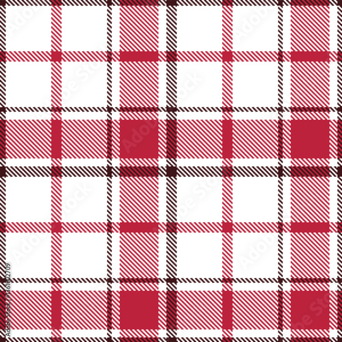 Modern Dusty White Seamless Tartan Textile Design Variant 2141