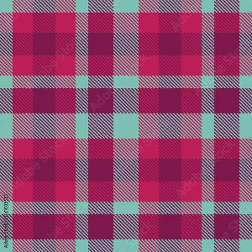Modern Dusty Pale Teal Seamless Tartan Textile Design Variant 2164