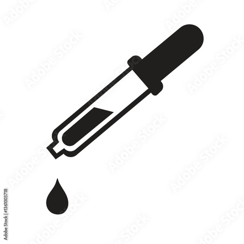 Eye drops bottle thin line icon vector vector isolated on white eps 10