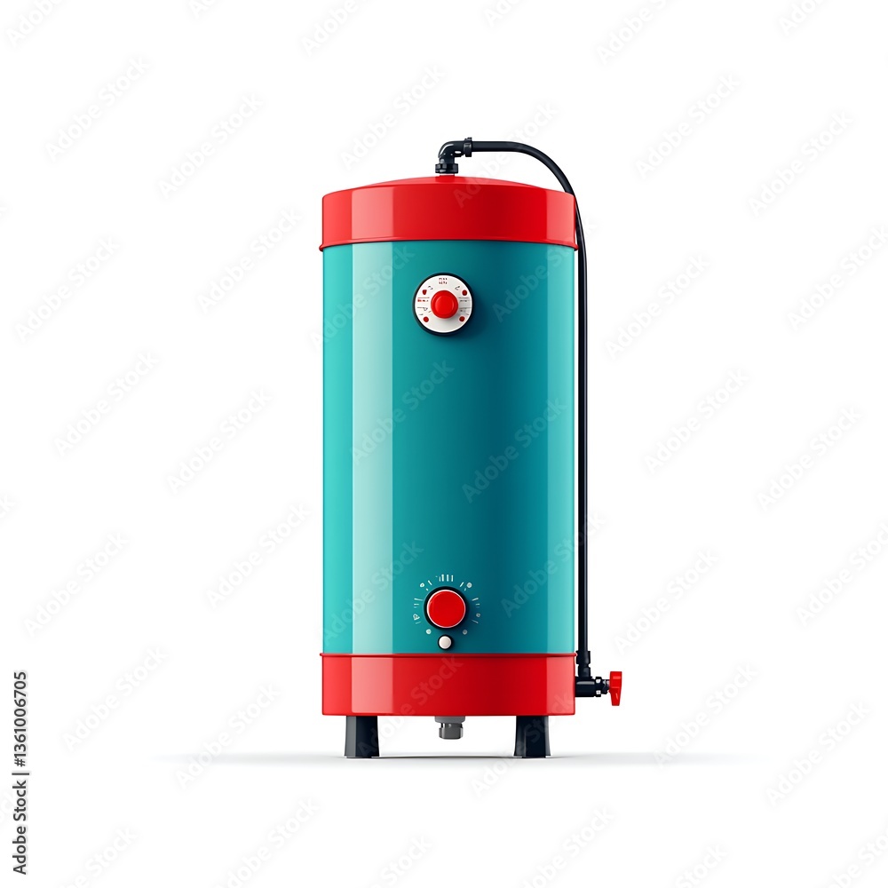 3d Water heater logo style 3d Water heater logo style