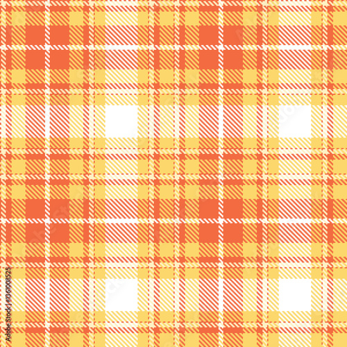 Modern Seamless Tartan in Muted Pinkish Orange tones Textile Design Variant 2275
