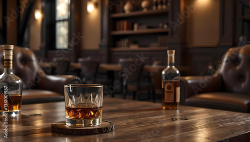 A refined celebration of International Whisk(e)y Day, featuring a premium whiskey glass, aged oak barrels, and warm lighting, honoring tradition, craftsmanship, and rich flavors