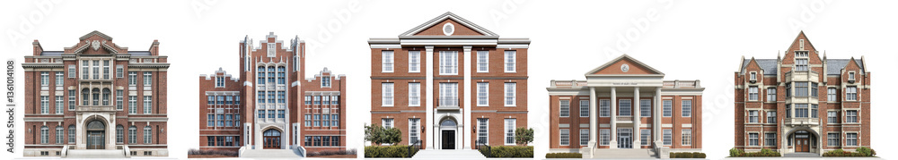 Historic Academic Buildings Showcase in Traditional Architecture Style, PNG bundle collection, Isolated on Transparent Background Historic Academic Buildings Showcase in Traditional Architecture Style, PNG bundle collection, Isolated on Transparent Background