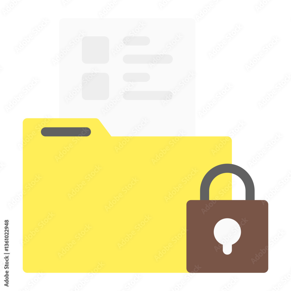 secure file. This is a vector single icon with a flat style. Suitable for any purpose, such as website design, mobile app design, logo design, pattern design, etc secure file. This is a vector single icon with a flat style. Suitable for any purpose, such as website design, mobile app design, logo design, pattern design, etc