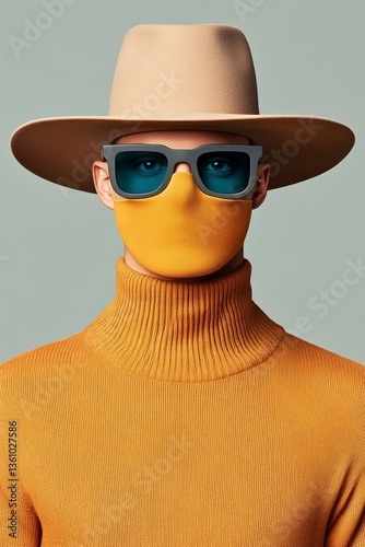 Creative exploration of surrealism in minimalist design featuring bold colors and unique textures on a magazine cover