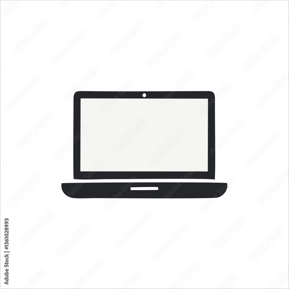 vector laptop isolated on white vector illustration vector laptop isolated on white vector illustration