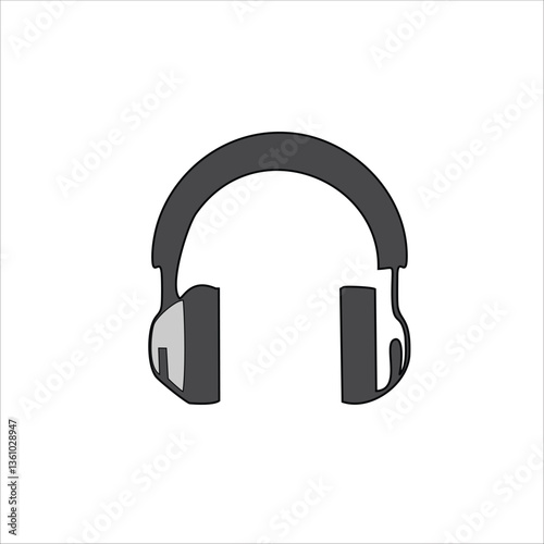 headphones isolated on white background