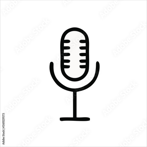 microphone icon drawing illustration models