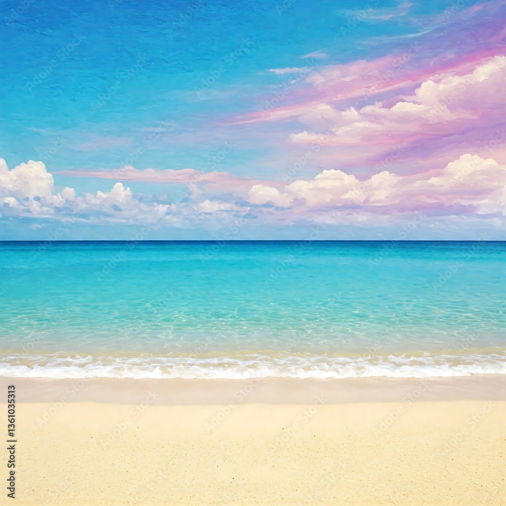A tropical beach with photographic sand and a surreal oil-painted ocean , tropical, beach, sand, ocean, surreal, oil painting, seascape, coastline, paradise, exotic, vacation, holiday, travel, azure, A tropical beach with photographic sand and a surreal oil-painted ocean , tropical, beach, sand, ocean, surreal, oil painting, seascape, coastline, paradise, exotic, vacation, holiday, travel, azure,