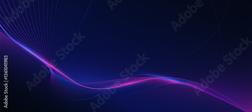 Technology digital flow background, modern tech banner, corporate business concept, hi-tech abstract background  for presentation business or tech event poster EPS 10