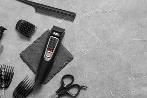 Set of male shaving accesso...