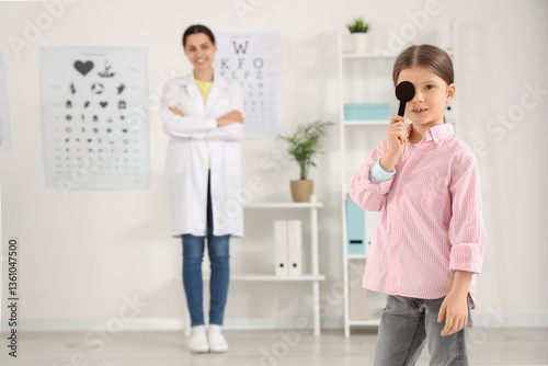 Young girl undergoing visio...