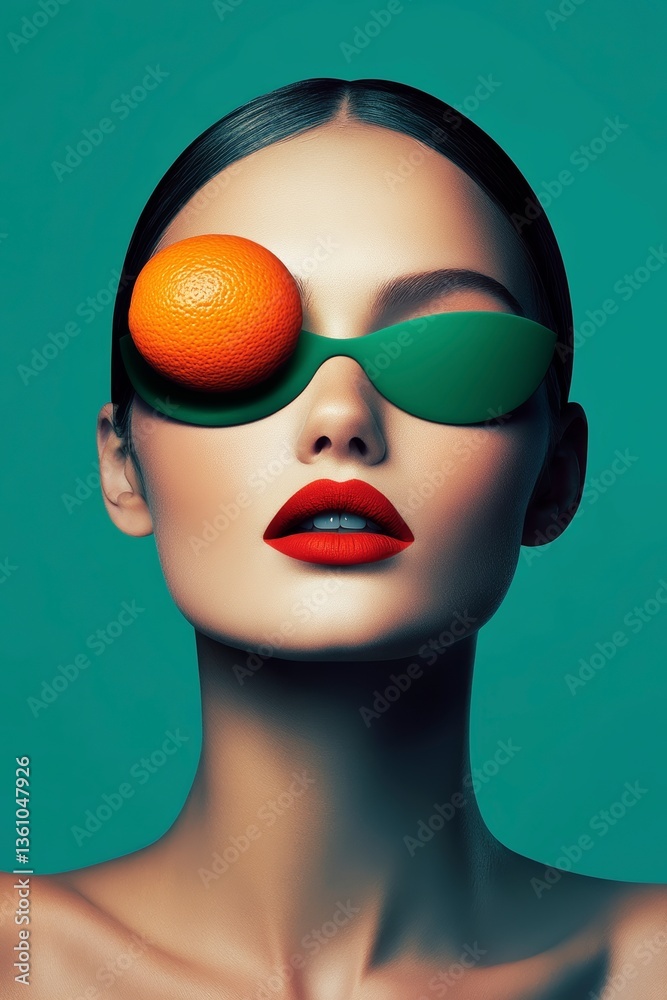 Creative exploration in surrealism through minimalist design featuring bold colors and imaginative elements Creative exploration in surrealism through minimalist design featuring bold colors and imaginative elements