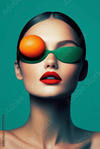 Creative exploration in surrealism through minimalist design featuring bold colors and imaginative elements