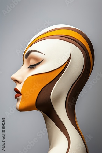 Exploring creativity and imagination through surrealism in a minimalist magazine cover with intriguing color patterns