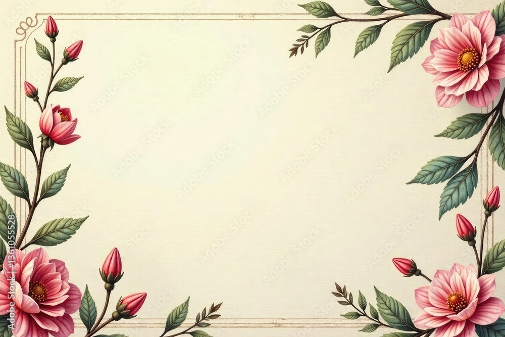 Subtle paisley motif on cream backdrop; soft, muted hues, minimalist, elegant Subtle paisley motif on cream backdrop; soft, muted hues, minimalist, elegant