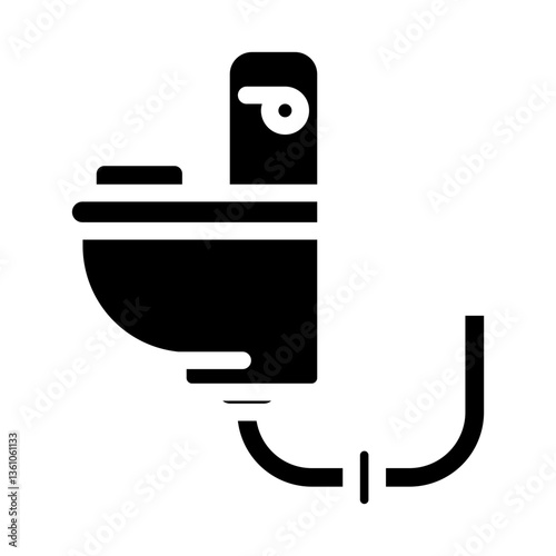 toilet Solid icon