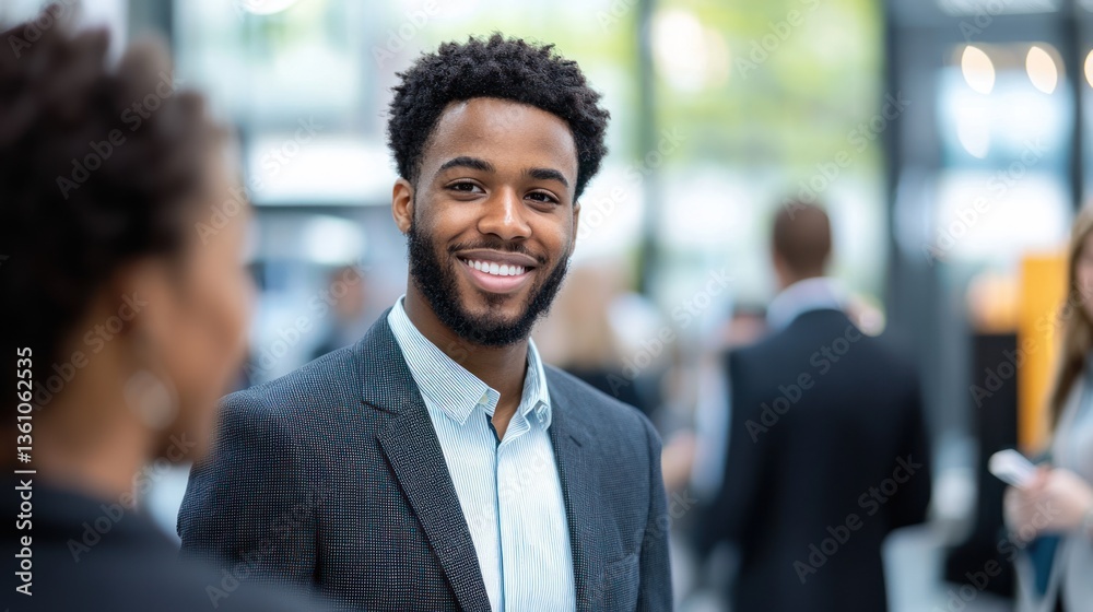 A job seeker interacting with recruiters during a virtual job fair