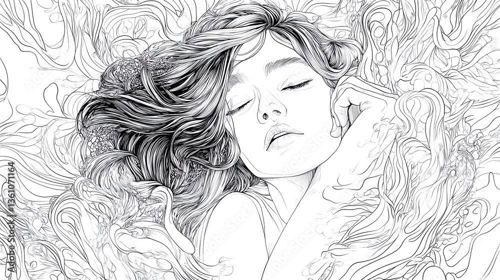 Fototapeta premium line art
