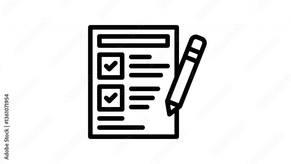 checklist animated icon