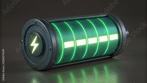 battery on white background