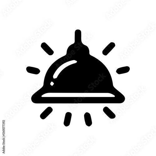 Pendant lamp icon in SVG with transparent background