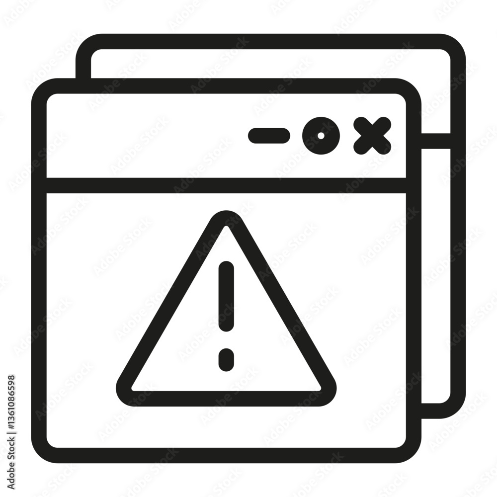 attention Line Icon attention Line Icon