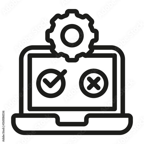 testing Line Icon