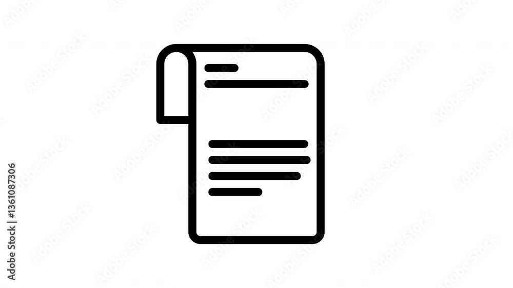 document animated icon