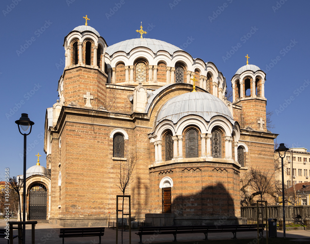 Fototapeta premium Orthodox temple the Seven Saints Church in downtown Sofia. Bulgaria