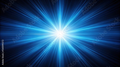 Asymmetric blue light burst on dark background, energy, gradient,  energy, gradient, night, creative, symmetry, illumination