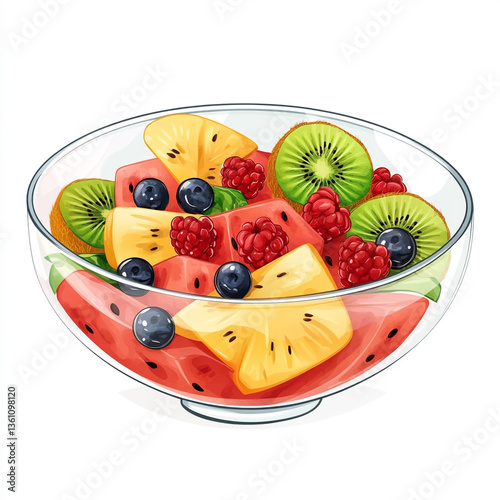 Fruit salad in a bowl