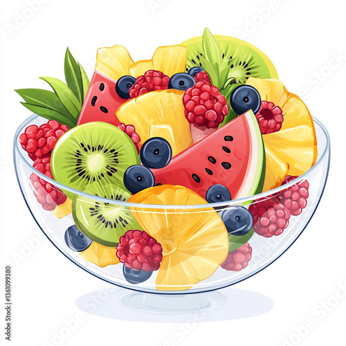 Fruit salad in a bowl