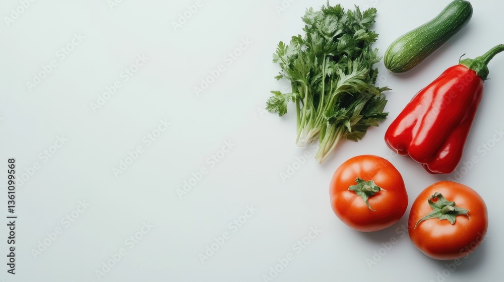 Various mixed fresh organic vegetable in Spring Various mixed fresh organic vegetable in Spring