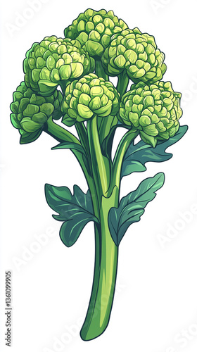 vector illustration of a cauliflower