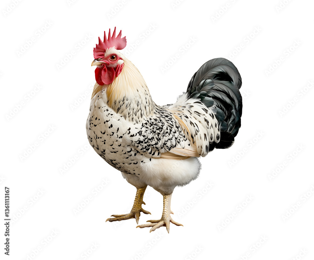 Fototapeta premium Brahma chicken on transparent background