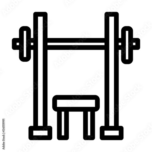 Bench press icon