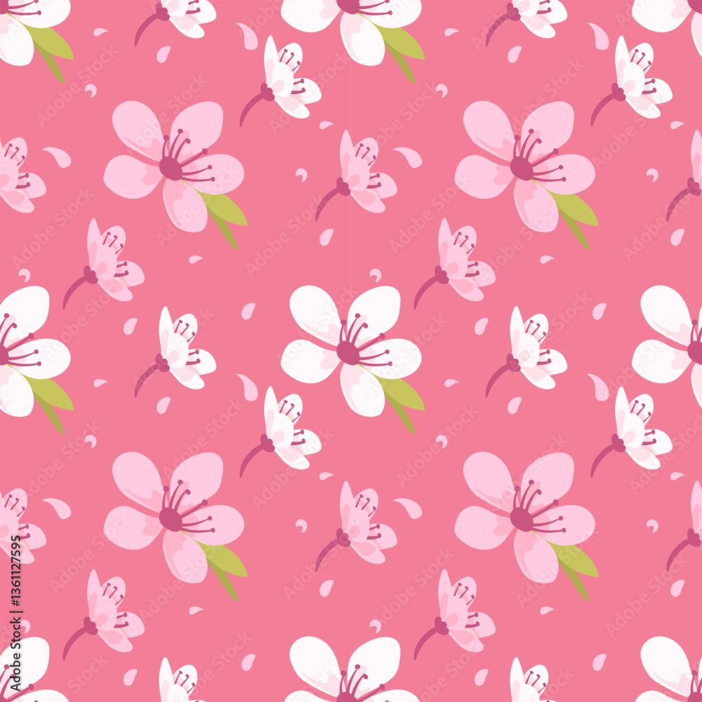 Cherry Blossom Seamless Pattern Cherry Blossom Seamless Pattern