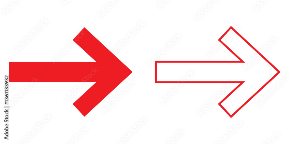 Arrow icon vector isolated on white background. Arrow symbol. Arrow vector icon Arrow icon vector isolated on white background. Arrow symbol. Arrow vector icon