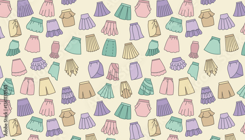 A Seamless Array of Skirts in a Harmonious Palette