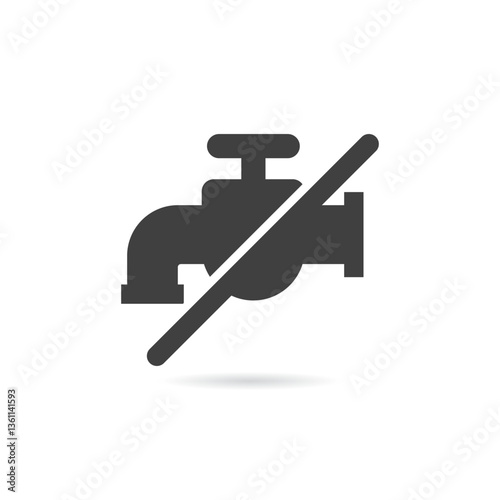 Vector Isolated No Faucet Icon